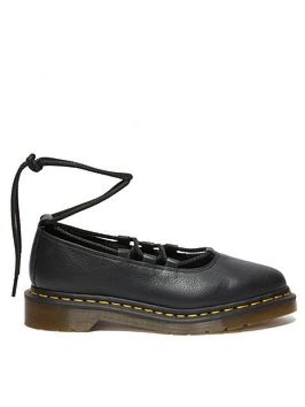 Dr. Martens Elphie II Leather Womens Lace Up Shoes - Black - Size:UK 7