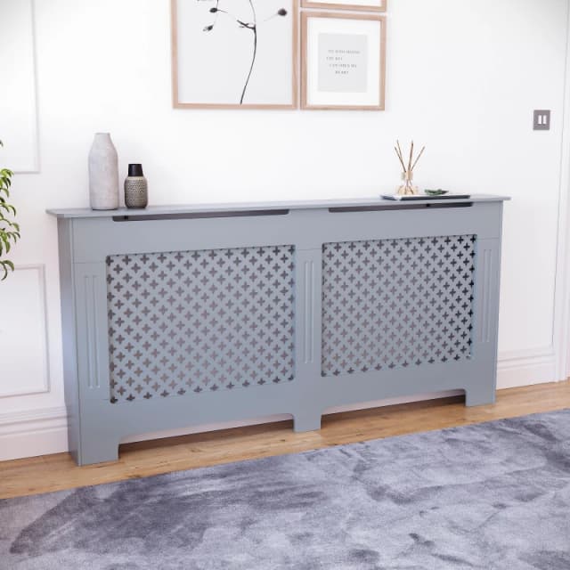 Lassic Vida Designs Oxford Radiator Cover, Extra Large Dark Grey unisex XL