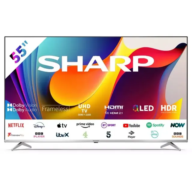 Sharp 55'' 4T-C55FP1KL2AB Smart 4K Ultra HD LED TV