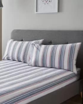 Cotton Traders Devonshire Fitted Sheet Set in Blue