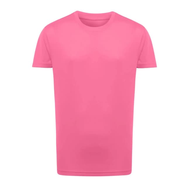 TriDri Performance T-Shirt in Bright Pink Size: 3-4 Years Bright Pink Unisex 3-4 Years