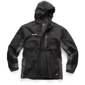 Toolstream - Scruffs Worker Waterproof Coat Jacket Black & Grey (Small)