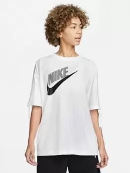 Nike NSW Dance Short Sleeve Tee - White Size M Women