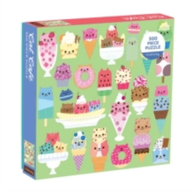 Cat Cafe 500 Piece Puzzle Jigsaw