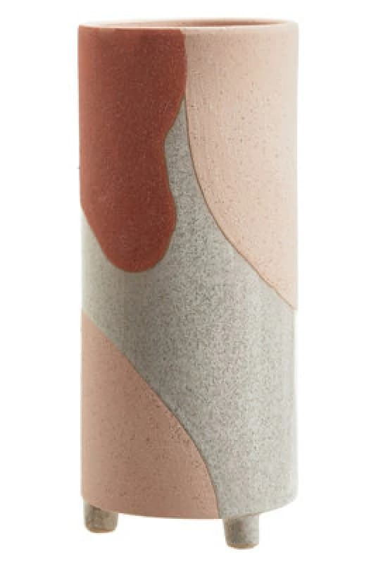 Orsina - Small Ceramic Vase, Handcrafted Ceramic Flower Vase For Home Decor, Stylish Stoneware Vase For Living Room