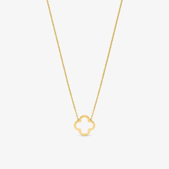 Jon Richard Waterproof Gold Plated Clover Pendant Pendant Necklaces One Size Gold 39126910000
