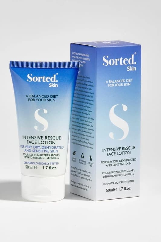 Sorted Skin Intensive Rescue Face Lotion 50ml White unisex