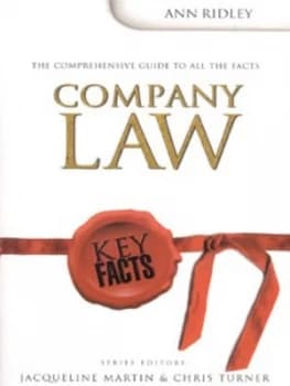 Company Law by Ann Ridley Paperback