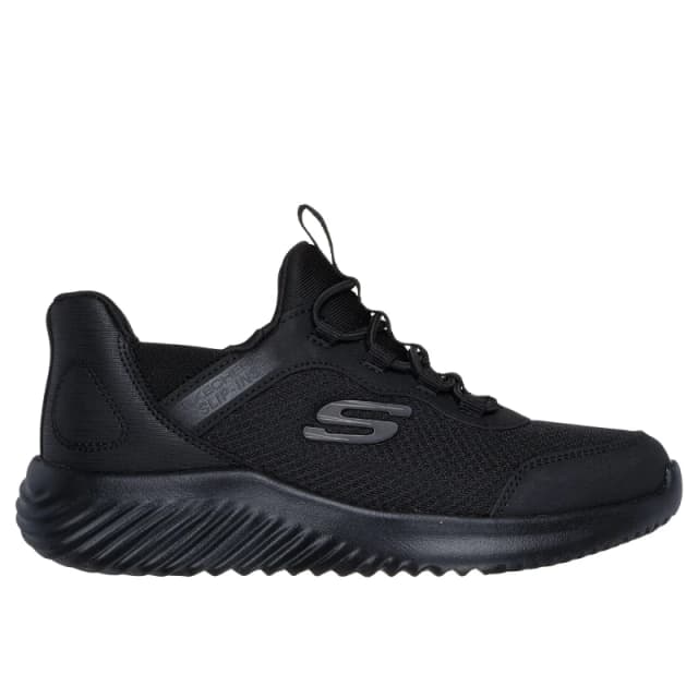 Skechers Kids Bounder Slip On Runners Triple Black male C10 (27.5)
