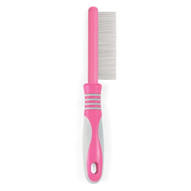 Ancol Ergo Pink And Clear Fine Cat Comb