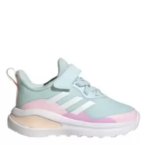 adidas FortaRun Sport Running Elastic Lace and Top Strap - Almost Blue / Cloud White / Cl