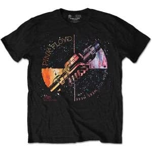 Pink Floyd - Machine Greeting Orange Unisex Large T-Shirt - Black