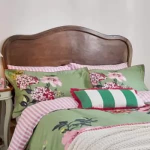 Joules Hydrangea Floral Double Duvet Cover Set, Green