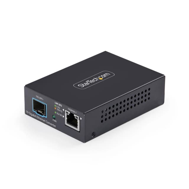 StarTech.com 10GbE Multi-Gigabit Open SFP+ Fiber Media Converter. 10G/