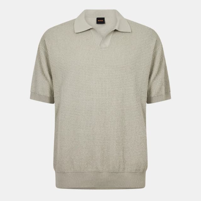 Boss Mens Keflo Knitted Hoodie Light Beige male S