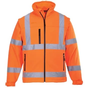 Portwest S428ORR4XL - sz 4XL Hi-Vis Softshell Jacket (3L) - Orange