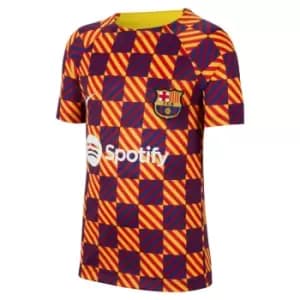 Nike Barcelona Pre Match Top Juniors - Yellow