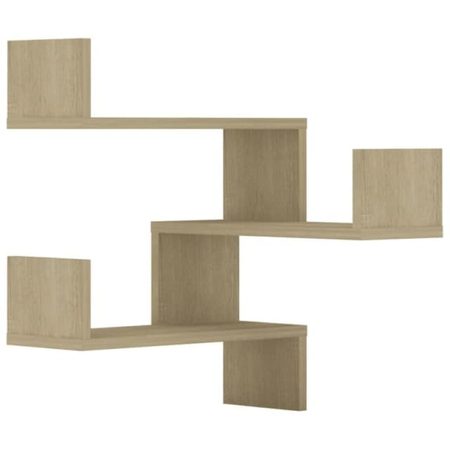 VIDAXL Vidaxl - Wall Corner Shelf 2 pcs Sonoma Oak 40x40x50cm Engineered Wood 8720286596487