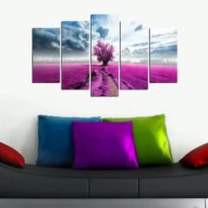 5M-24 Multicolor Decorative MDF Painting (5 Pieces)