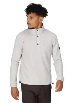 Brushed Sustainable Cotton 'Galino' Half-Zip Fleece