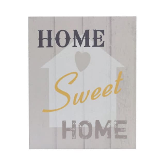 Premier Housewares Home Sweet Wall Plaque Home Wall Decor Grey