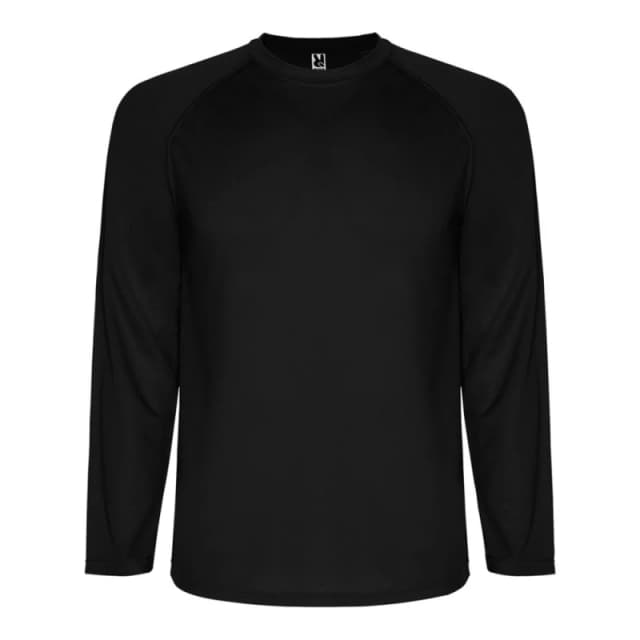 ROLY ROLY Men Montecarlo Long-Sleeved Sports T-Shirt in Black Size: Small Black S Male 5063574791380