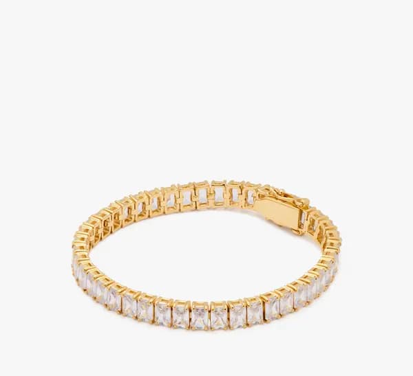 Rainbow Joy Baguette Tennis Bracelet