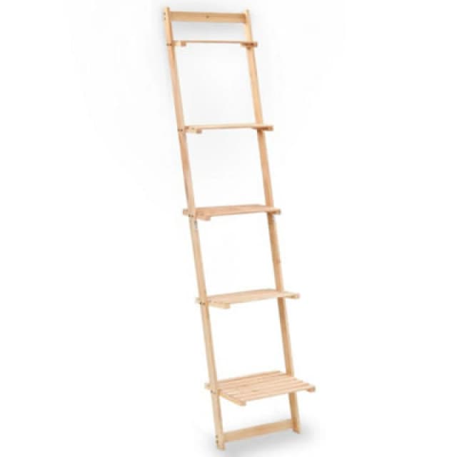 VIDAXL Ladder Wall Shelf Cedar Wood 41.5x30x176cm Vidaxl 246438fr