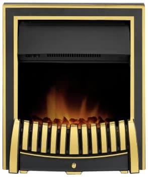 Adam Elan 2kW Electric Inset Fire - Brass