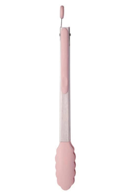 Premier Housewares Zing Silicone Kitchen Tongs Light Pink