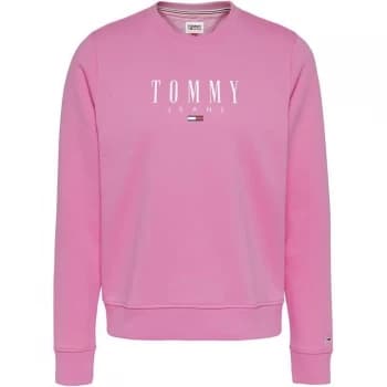 Tommy Jeans ESS Logo Crew Sweater - TOU DAISY Pink