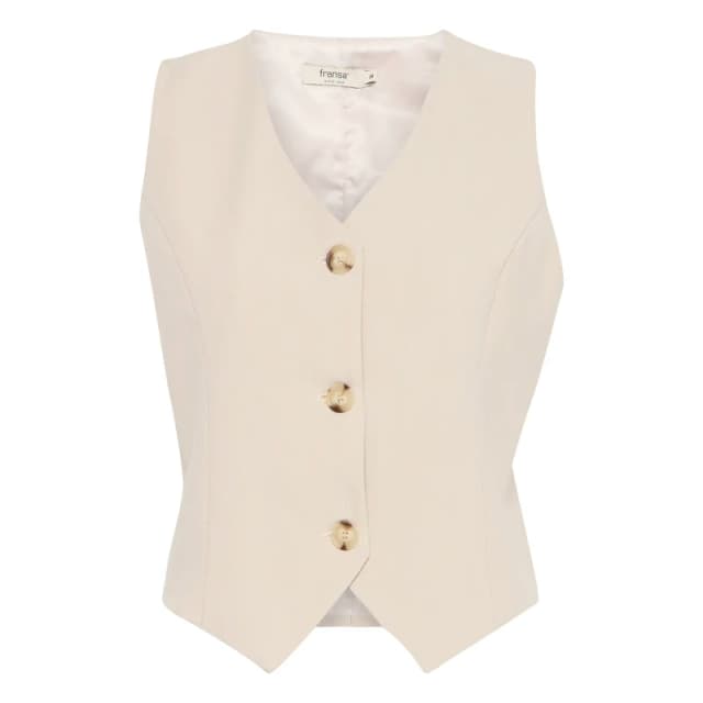 fransa Womens suit waistcoat fransa Abigail 1 Beige Female 36
