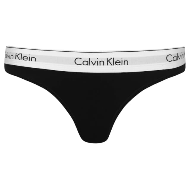 Calvin Klein Underwear Icon Cotton Modal Thong Black Women L;XL