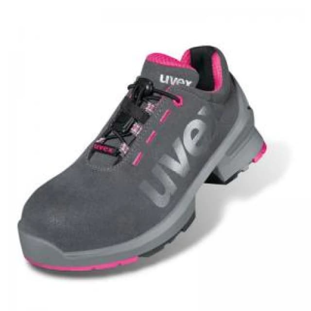 Uvex Uvex 1 Ladies Safety S2 Non Metallic Trainers 1 Pair Grey/Pink 07 UV8562807