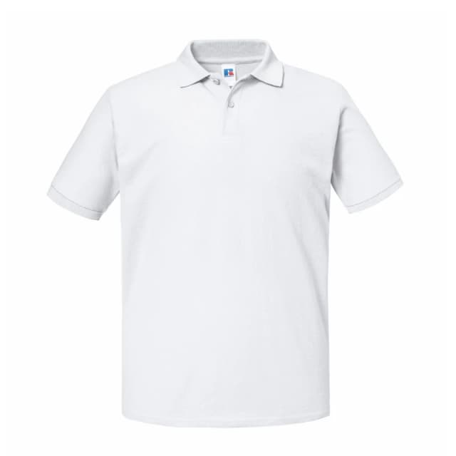 Russell Authentic Eco Pique Polo Shirt White