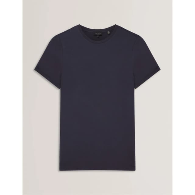 Ted Baker Womens Plain Slim Fit T-Shirt Navy female 8 (XS)