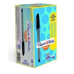 Original Paper Mate InkJoy 100 Ballpoint Pen Black Pack of 50 Pens