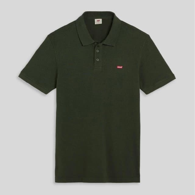 Levis Mens Hm Short Sleeve Polo Shirt Kombu Green male XS