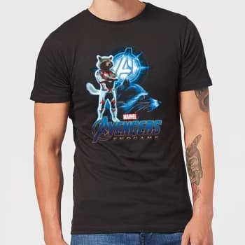 Avengers: Endgame Rocket Suit Mens T-Shirt - Black - 3XL - Black