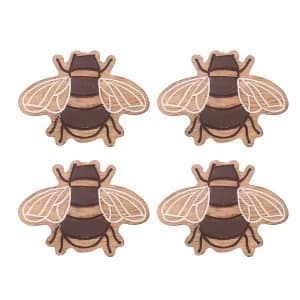 Sass & Belle Wooden Bee Coasters - Set of 4