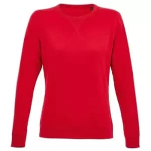 SOLS Womens/Ladies Sully Sweatshirt (L) (Red)