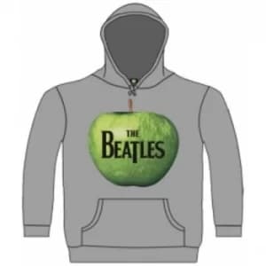 The Beatles Apple Hooded Top Grey: Large