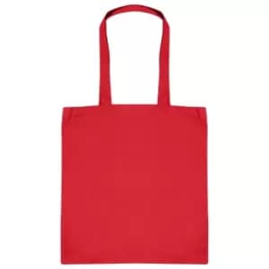 Absolute Apparel Cotton Shopper Bag (One Size) (Red)