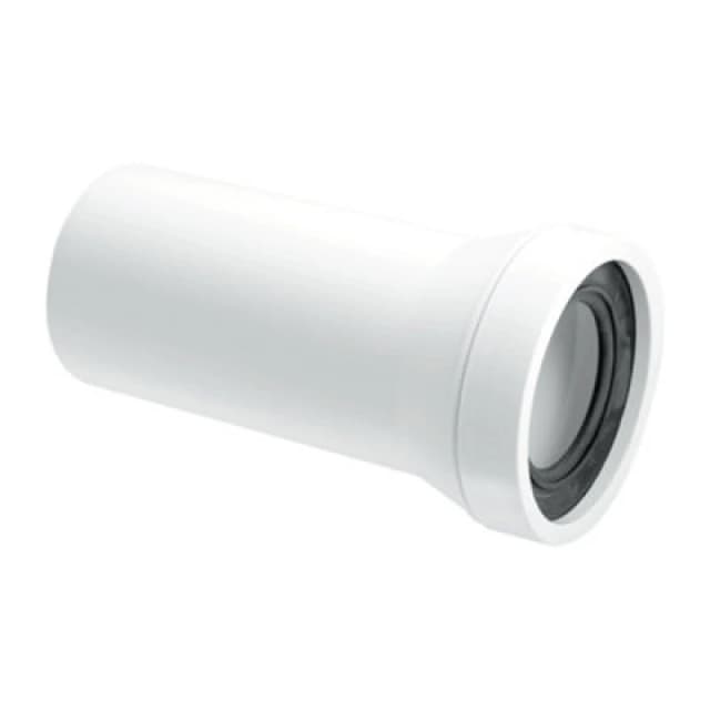 McAlpine WC-CON3 Straight Adjustable Length Rigid WC Connector White