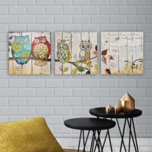 drprc9015 Multicolor Decorative Canvas Painting (3 Pieces)