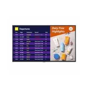LG 49UH7F signage display Digital signage flat panel 124.5cm (49") IPS WiFi 700 cd/m 4K Ultra HD Black Web OS 24/7