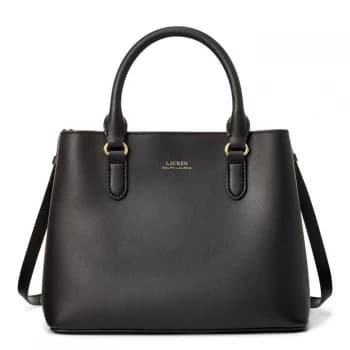Lauren by Ralph Lauren Dryden Marcy Satchel Bag - Black 001