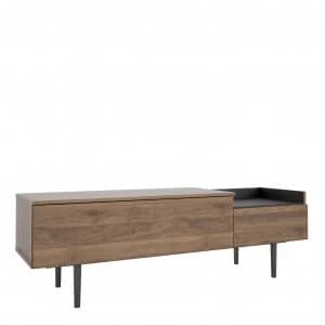 Cullen 2 Drawer Sideboard - Black & Walnut Effect