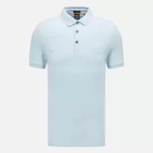 BOSS Orange Mens Passenger Polo Shirt - Open Blue - XXL