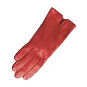 Eastern Counties Leather Womens/Ladies Tess Single Point Stitch Gloves (L) (Red)